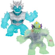 Rubber Figures Heroes of Goo Jit Zu Deep Sea Pack. Exclusive Ice Blast Blazagon VS Exclusive Horriglow. 2 Figure Pack! Battle Straight Out The Pack Figures That are Super Crunchy and Super Oozy!