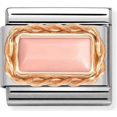 Rosa - Roséguld Berlocker & Hängen Nomination Classic Rose Gold Buguette Stone Pink Coral berlock 430512/10