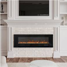Fireplaces Living and Home 60inch Wall Mounted Electric Fireplace Black One Size
