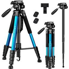 Camera Tripods Victiv 72-inch camera tripod aluminum t72 max height assorted colour names