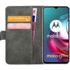 Mobilize Motorola Moto G10/G20/G30 Lædercase til kreditkort i Sort