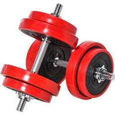 Barbell Sets on Black Friday sale Homcom Barbell and Dumbbell Set 25 x 25 x 400 mm