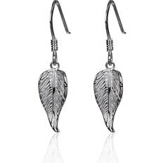 Beginnings womens leaf drop silver