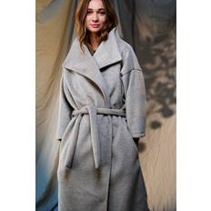 Viskose Mäntel Noella Nina Drape Coat Light Beige