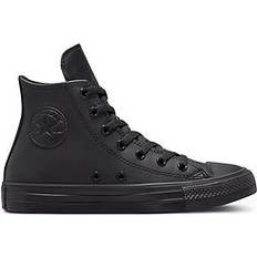 Converse black all star hi leather Youth Trainers Black EU