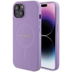 Guess iPhone 15 Plus Cover Saffiano MagSafe Lilla