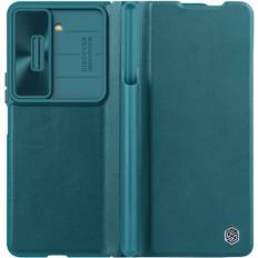 Lommeboketuier Nillkin Qin Pro CamShield with Pen slot Galaxy Z Fold 5 Green