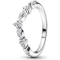 58 - Dam - Silver Ringar Pandora Timeless Wish Sparkling Alternating Ring