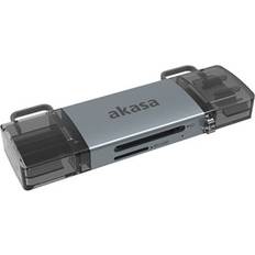 Akasa 2-i-1 USB 3.2 OTG Dobbelt Kortlæser