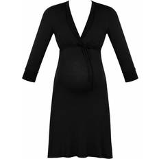 Maternity And Nursing Nightgown Milk Black