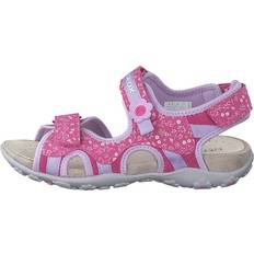 Gråa Sandaler Geox Jr Sandal Roxanne Fuchsia/lilac Grå/Rosa