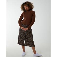Checkered Trousers & Shorts Blue Vanilla womens animal print cropped trousers