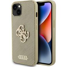 Guess Mobilfodral Guess iPhone 15 Skal Perforated Glitter Guld