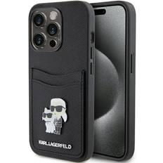 Karl Lagerfeld Handyfutterale Karl Lagerfeld iPhone 15 Pro Saffiano Karte Hülle