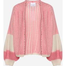 Noella liana knit cardigan Noella Liana Knit Cardigan White/Rose