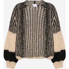 Liana Knit Cardigan Cream/black
