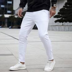 Shein Jeans Shein Men Cotton Solid Skinny Jeans