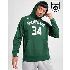 Nike Chaquetas & Suéteres Nike Milwaukee Bucks Club Sudadera con capucha de la NBA Hombre Verde