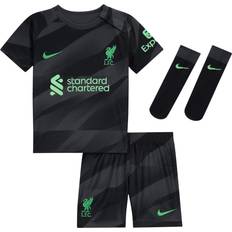 Nike Liverpool Home Goalkeeper Infant Baby Kit Adults Black 18-24 Mo Polyester