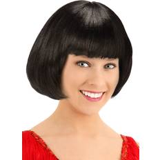 Fun Costumes Short Flapper Women's Wig Black