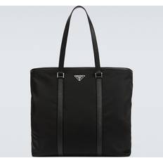 Prada OVERSIZED NYLON TOTE BAG Black Free Size