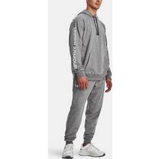 Grå - Herre Jumpsuits & Overalls Under Armour Rival Fleece Hooded Tracksuit, Castlerock Light Heather