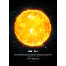 Malerifabrikken The Sun Black Poster 50x70cm