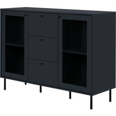 Azul Aparadores Finori Buffet 3 Cajones 2 Puertas Azul Marino L120 cm Aparador