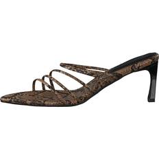 NA-KD Strappy Pointy Sandals Snake