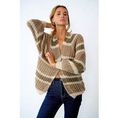 Noella Vera Knit Cardigan - Brown/Camel/Sand