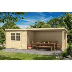 Petites Cabanes Gartenhaus Abri De Jardin Brilon 28-A Naturel 28 mm 697 x 254 cm (Surface du bâtiment )