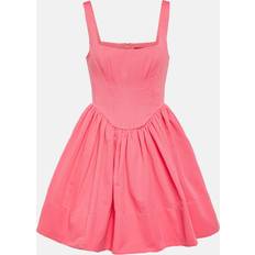 Staud Landscape bustier cotton-blend minidress pink