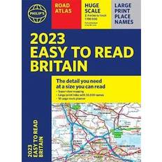 2023 Philip's Easy to Read Road Atlas Britain: A4 Paperback Pocketbok