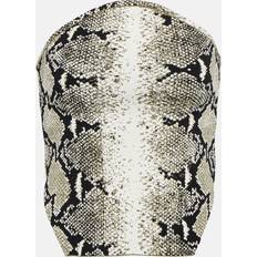 Dame - Slids Toppe Khaite Snake-print Strapless Top - Multicoloured