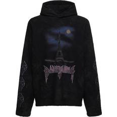 Balenciaga Jumpers Balenciaga Bedruckter Hoodie Schwarz