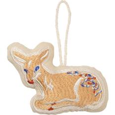 Puuvilla Joulukoristeet Broste Copenhagen Baby Deer Joulukoriste Warm Beige