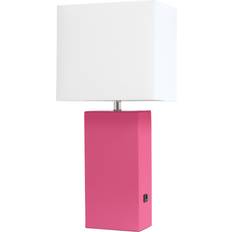 Lighting All the Rages Lexington Dark Pink/White Table Lamp