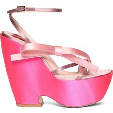 Bandje Sandalen met hak Roger Vivier Choc Bow Satin Wedges - 100mm