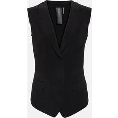 Svarta Västar Norma Kamali Single-Breasted Vest - Black