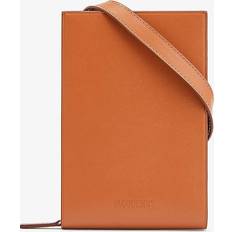 Jacquemus Mens Light Brown 2 Le Gadju Leather Cross-body Pouch
