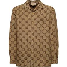 Gucci Hemden Gucci Bowlinghemd Aus Baumwollmischung Mit Druck Camel