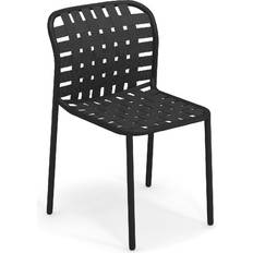 Aluminium Chaises de Jardin Emu Chaise Yard - Noir/Noir Chaise de jardin pour repas