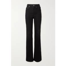 Saint Laurent 70's high-rise flared jeans black