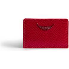 Rojo Tarjeteros Zadig & Voltaire Zv Pass Glossy Wild Embossed Card Holder - Power One