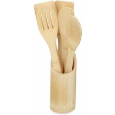 Bamboo Spatulas Northix Set of Kitchen Utensils Bamboo 5 Pieces Spatula