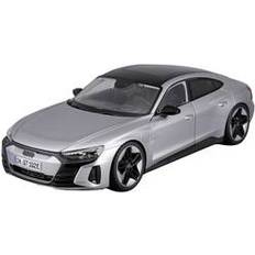 Slot Cars BBurago 2022 Audi RS e-tron GT Silver Metallic with Sunroof 1/18 Diecast Model Car