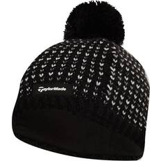 TaylorMade womens bobble beanie black n7702701