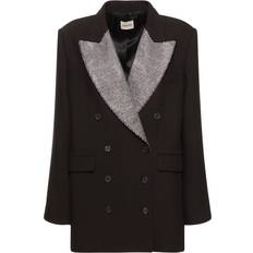 Khaite Balton Crystal Embellished Blazer - Brown