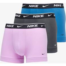 Nike Pink Men's Underwear Nike Trunks mit Label-Stitching in 3er-Pack in Flieder, Größe