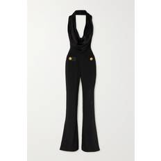 Jumpsuits & Overalls Balmain Cowl-Neck Flared Jumpsuit - Black